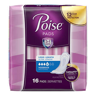 POISE PADS MODER X/COVR 16 CS6