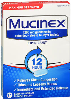 MUCINEX TAB MAX/STR 14