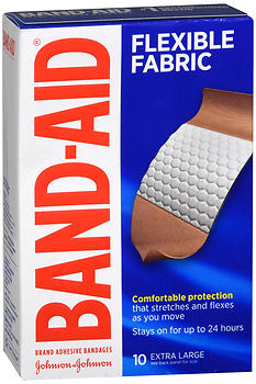 BAND-AID FLEX FAB KN/EL XLG 10