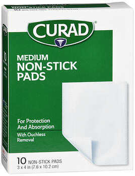CURAD NON-STK PAD 3X4 10