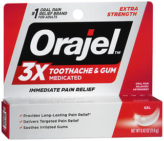 ORAJEL MAX/STR GEL BNS 0.42OZ