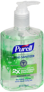 PURELL H/SANIT ALOE PUMP 8OZ