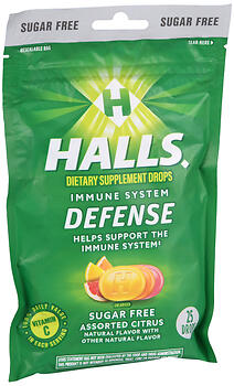 HALLS DEF S/F CITRUS BAG25