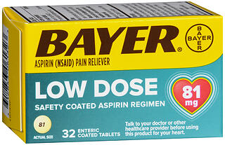 BAYER ASP REGIM TAB 81MG 32