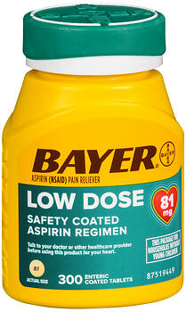 BAYER ASP REGIM TAB 81MG 300