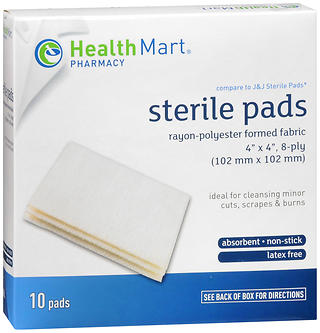 HM GAUZE PAD STRL 4X4 8PLY 10