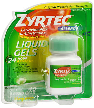 ZYRTEC LIQCAP ALLERGY 40