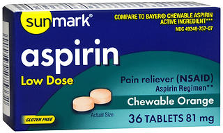 SM ADULT CHEW ASPIRIN 81MG 36