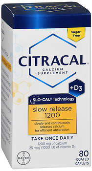 CITRACAL+D SLOW REL TAB 80