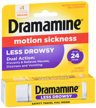 DRAMAMINE LESS DROWSY TAB 8