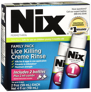 NIX CRM RINSE FAMILY/PK 2X2OZ