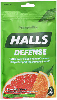 HALLS DEF VIT-C CITRUS BAG30