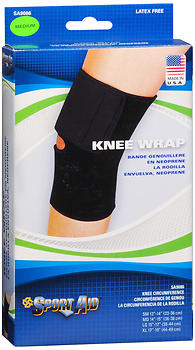 KNEE WRAP NEOP BLK MED 9086