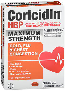 CORICIDIN HBP MAX CLD/FLU LG24