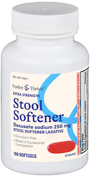 F&T STOOL SOFT SFTGL 250MG 100