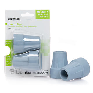 MK CRUTCH TIP 7/8" GRY