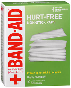 BANDAID FA NOSTICK 3INX4IN 10