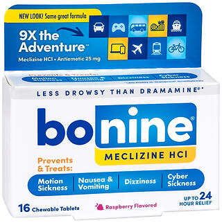BONINE MOTION SICKNESS TAB16