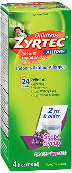 ZYRTEC CH S/F D/F GRP 4OZ