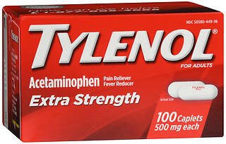 TYLENOL CPLT EXT/STR 100