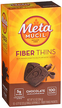 METAMUCIL FIBER THINS CHOC 12