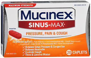 MUCINEX S/MX PRESS/PAIN+CGH 20