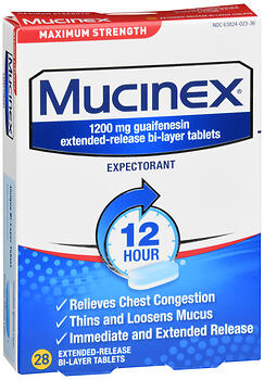 MUCINEX TAB MAX/STR         28