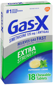 GAS-X CHEW TAB X/STR PPRMNT 18