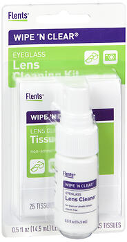 FLENTS WIPE N CLR LNS CLR2X256