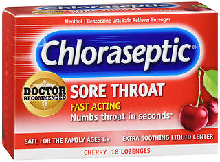 CHLORASEPT LOZ LIQ CHERRY   18