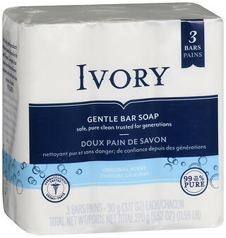IVORY BAR SIMPLY IVORY 3X3.1OZ
