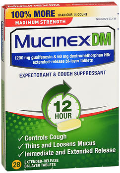 MUCINEX DM TAB MAX/STR      28