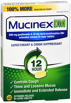 MUCINEX DM TAB EXT/REL      40