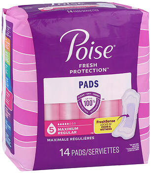 POISE PADS MAXIMUM      14 CS6