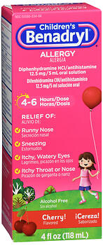 BENADRYL CHILD ALLER CHRY  4OZ