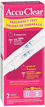 ACCU-CLR PREG STK    97590 2CT