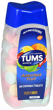 TUMS ULTRA TAB ASST FRUIT  160