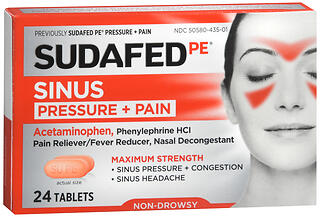 SUDAFED PE PRESS&PAIN CAPL 24