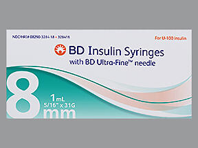 SYR INS BD 8MM 31G 1ML 100