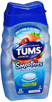 TUMS X/S SMTH TAB BERRY FUS 60