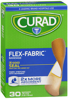 CURAD BAND FLEX FAB 30CT