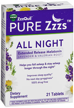 PURE ZZZ ALL NIGHT ER TAB 21CT