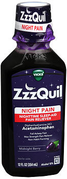 ZZZQUIL NIGHT PAIN/SLP LIQ 12Z