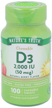 NT D3 2000IU BERRY CHEWABLE100