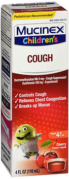 MUCINEX CHLD EXPECT CHERRY 4OZ