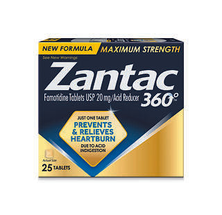 ZANTAC 20MG TABS 25 CT