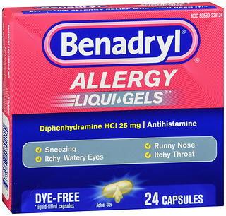 BENADRYL DYE-FREE SFTGL     24