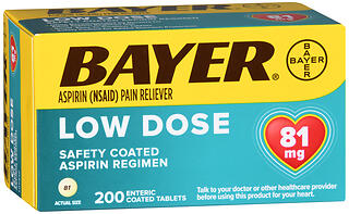 BAYER ASP REGIM TAB 81MG   200