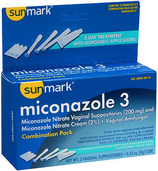 SM MICONAZ 3 SUPPOS +.32OZ 3PK