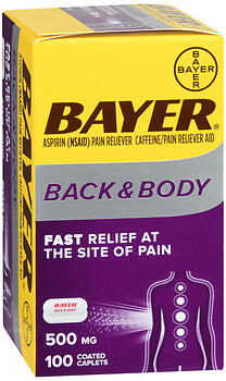 BAYER BCK&BDY PAIN CAP X/S 100